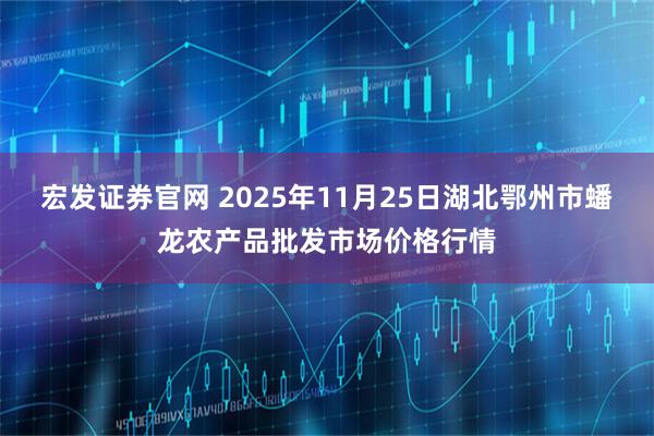 宏发证券官网 2025年11月25日湖北鄂州市蟠龙农产品批发市场价格行情